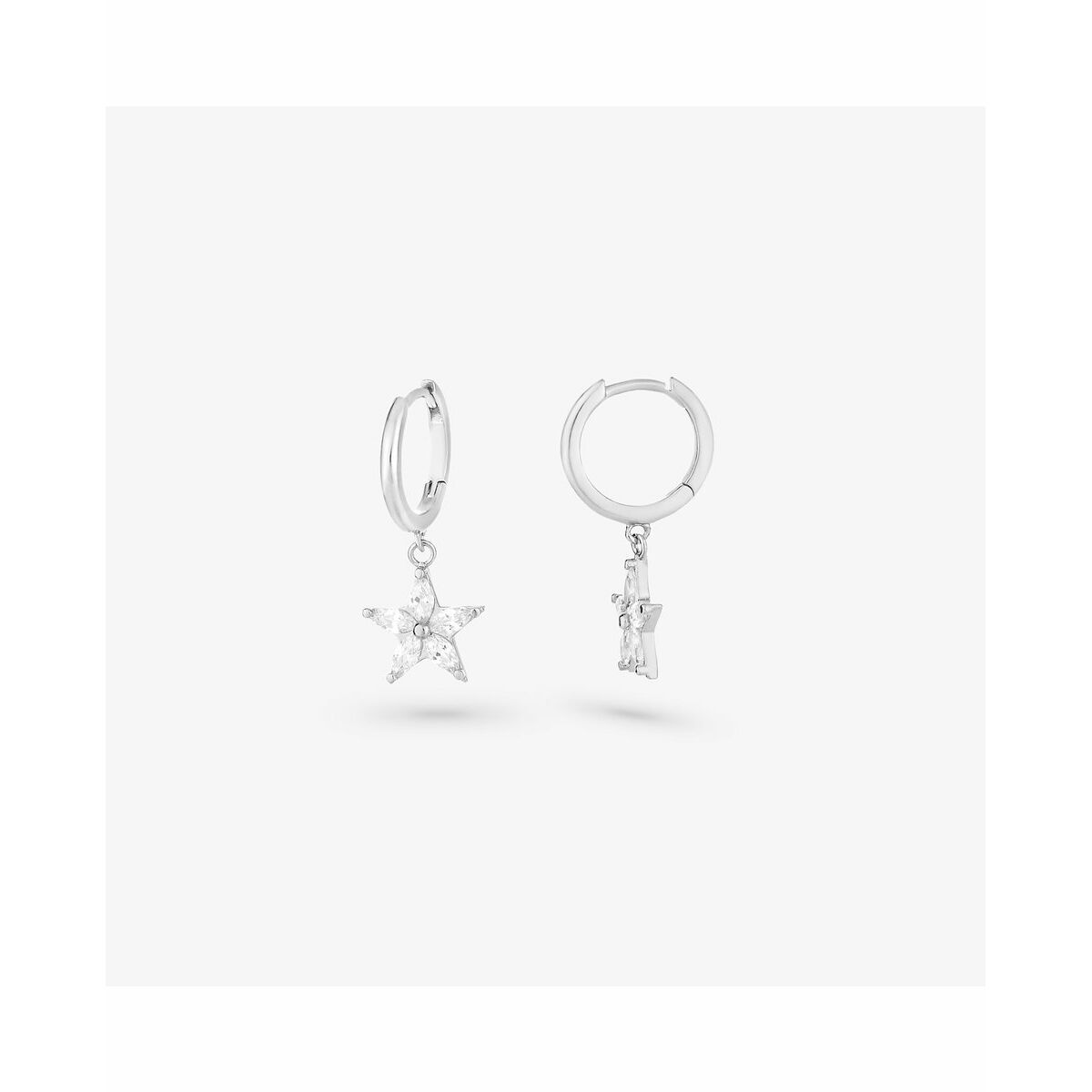 Orecchini Donna Radiant RY000042 in Acciaio Argento con Ciondolo Stella – 2,5 cm