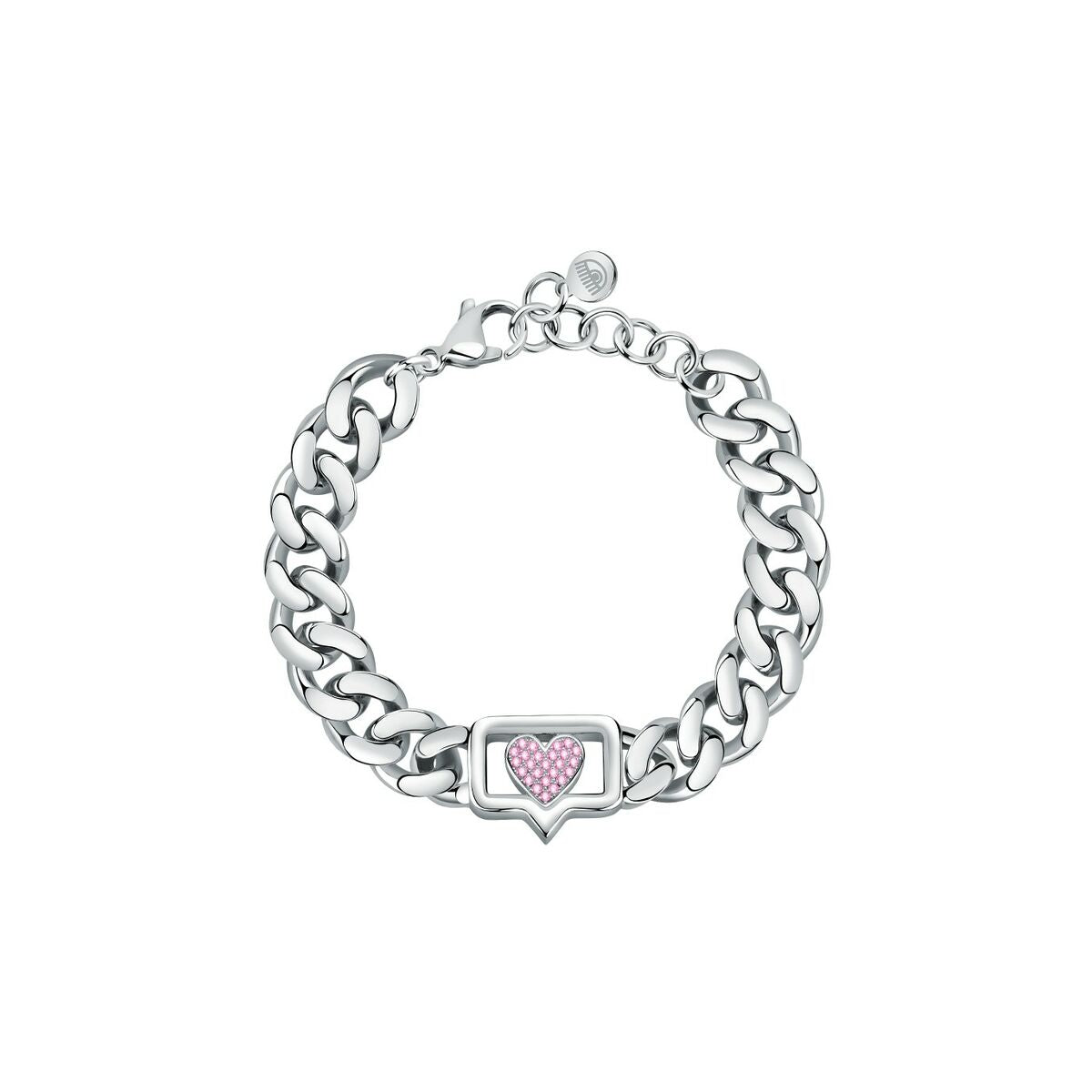 Bracciale Donna Chiara Ferragni Catena con Cuore Rosa – 16/19 cm