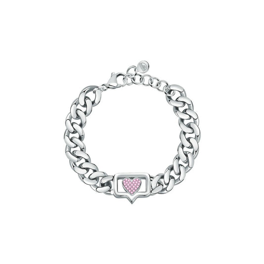 Bracciale Donna Chiara Ferragni Catena con Cuore Rosa – 16/19 cm