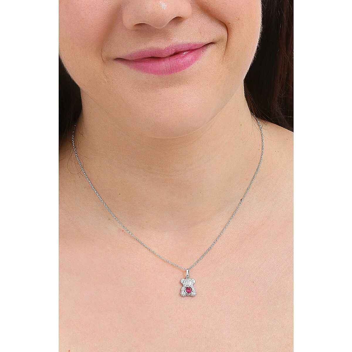 Collana Amen Punto Luce Viola con Zircone