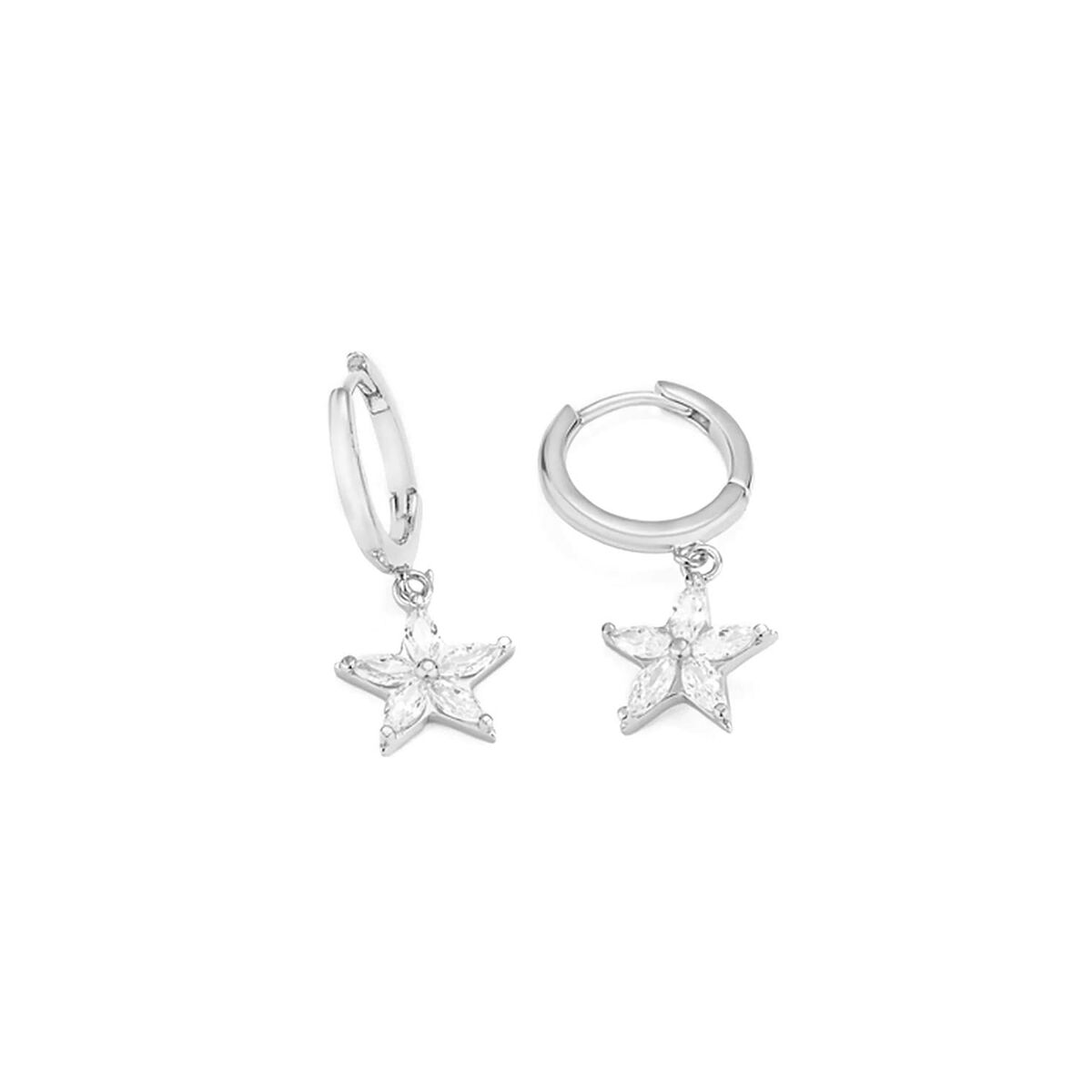 Orecchini Donna Radiant RY000042 in Acciaio Argento con Ciondolo Stella – 2,5 cm