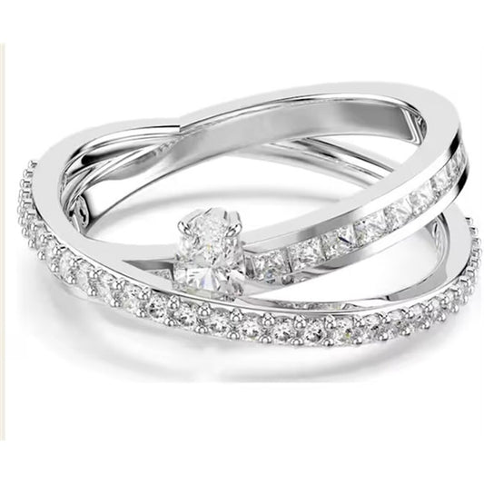 Ladies' Ring Swarovski 5691230 Silver 18-0